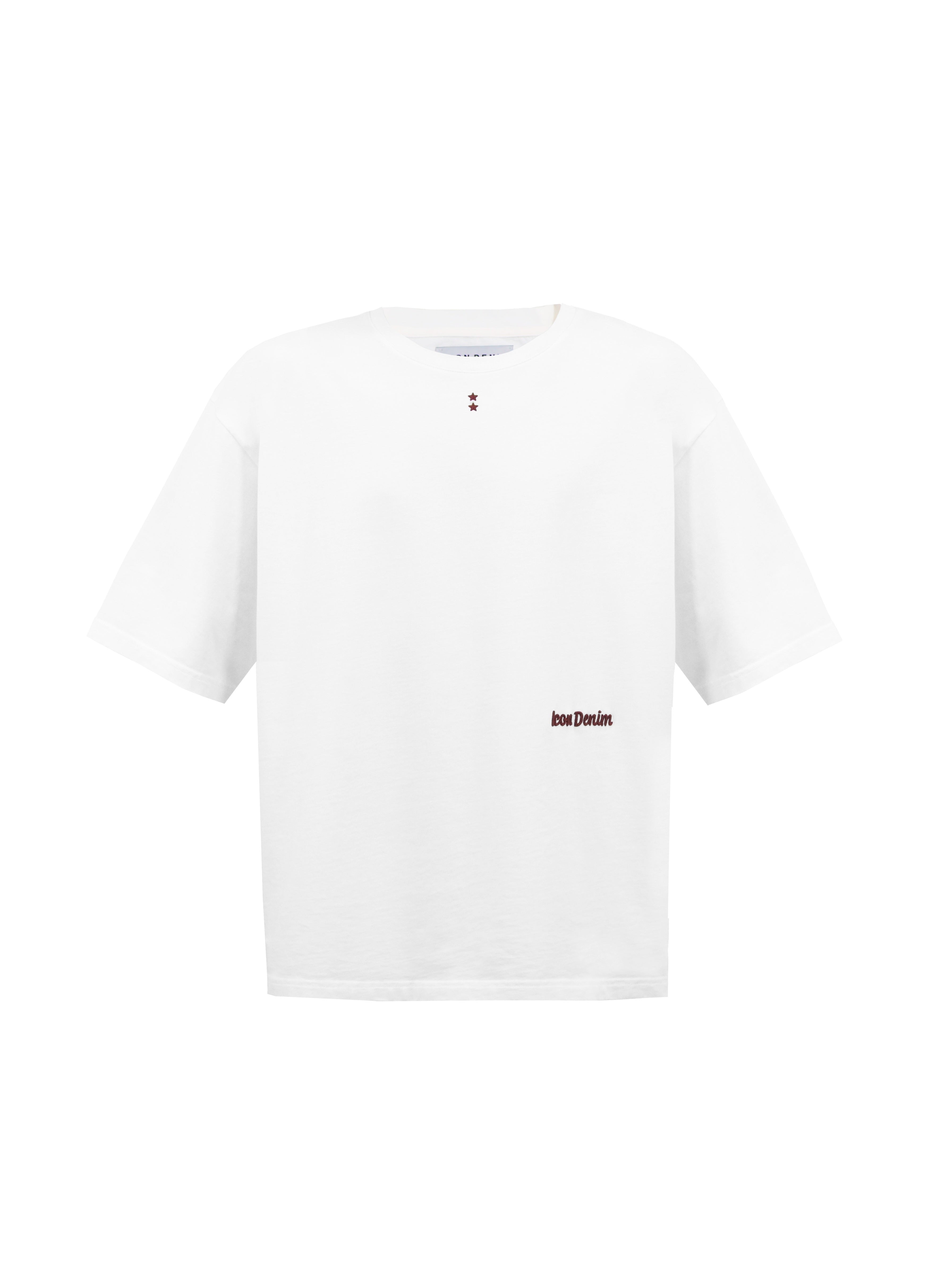 Haak men’s t-shirt in white, 100% cotton.