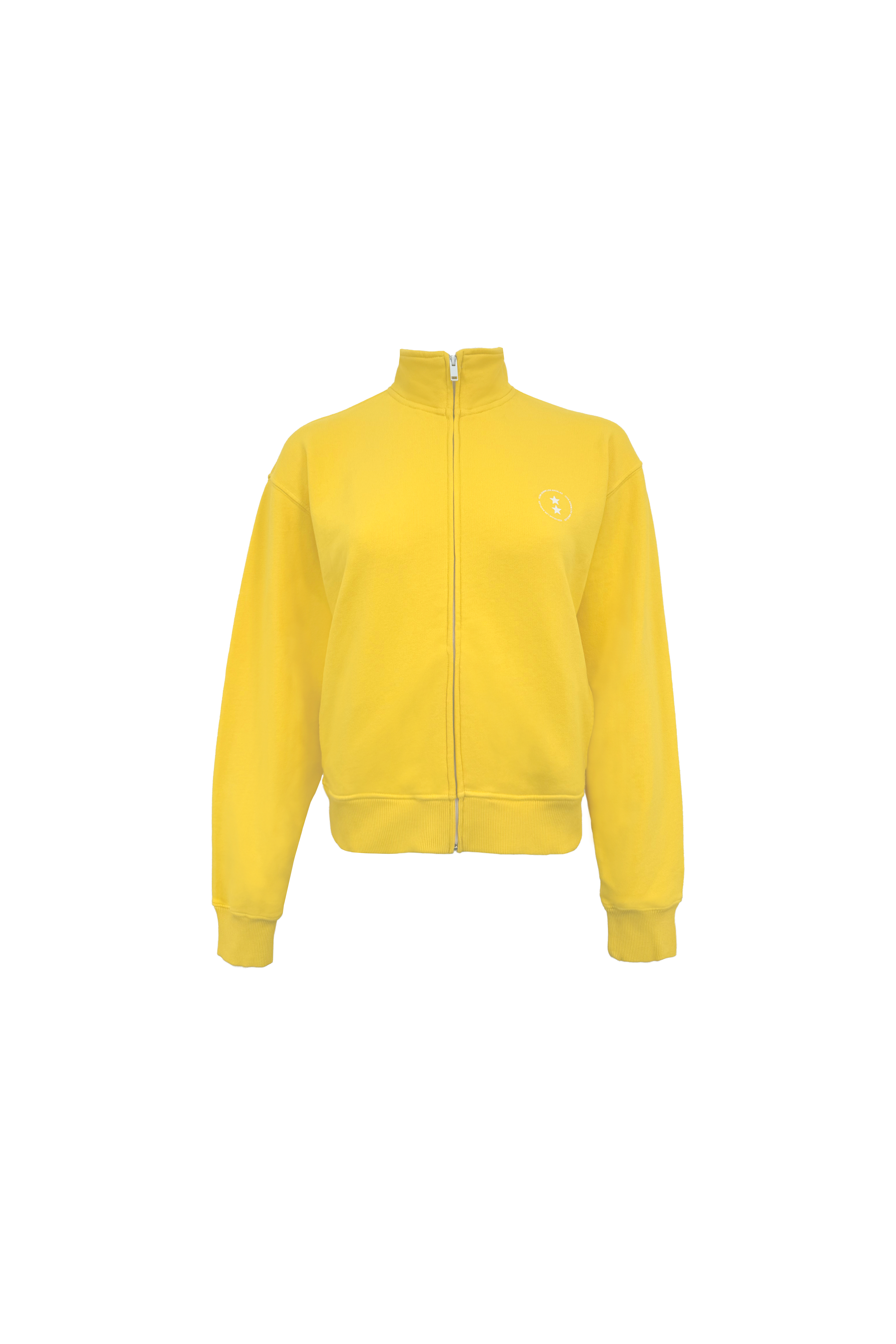 Still life of Kara women’s sweatshirt in sunny, 100% cotton.