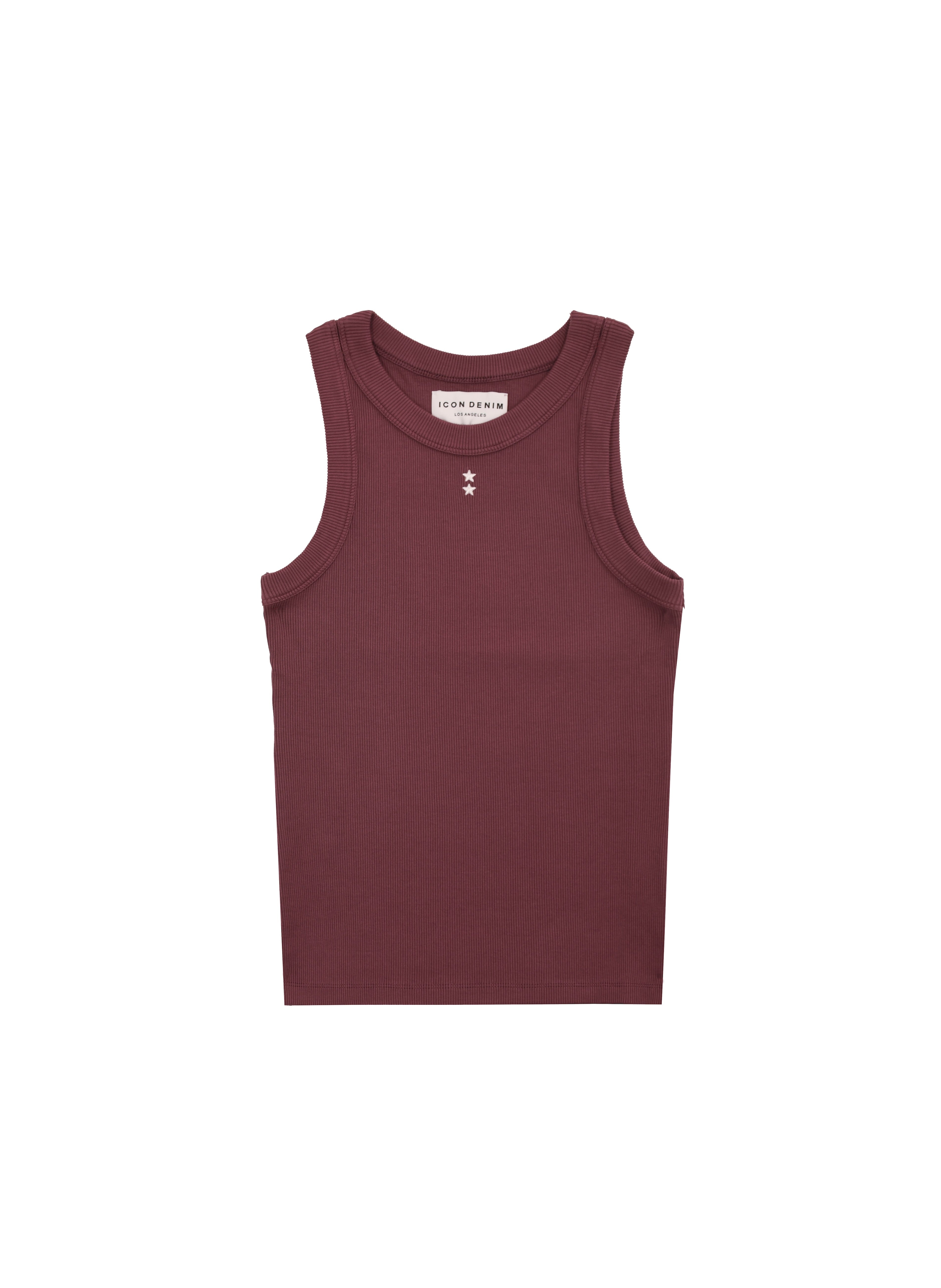 Raya women’s tank top in cherry, 50% Md - 49% Co - 1% Ea.