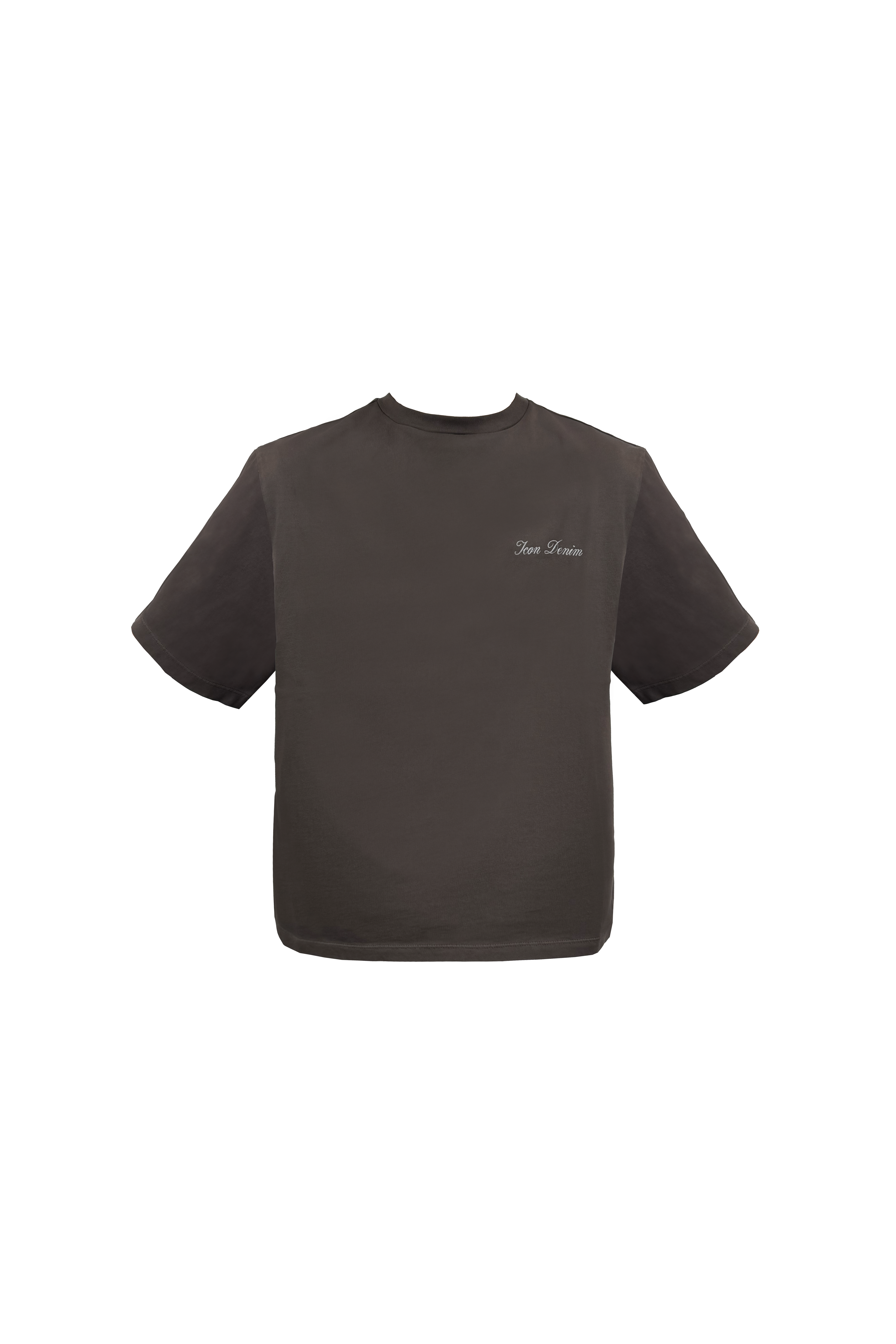 Still life of Sammy women's t-shirt in rock, 100% cotton.