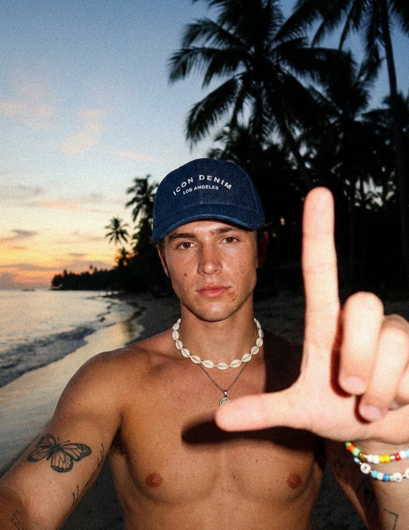 Alexis - Cappellino da baseball in denim