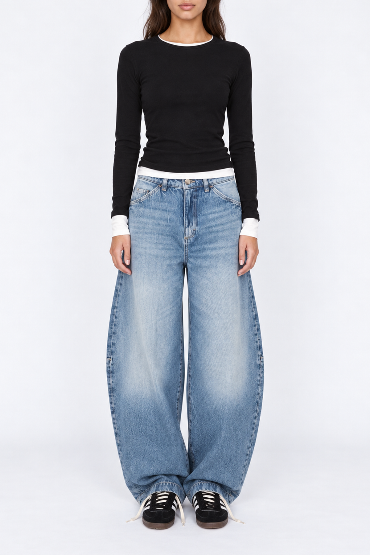 Lila - Women's Barrel Jeans