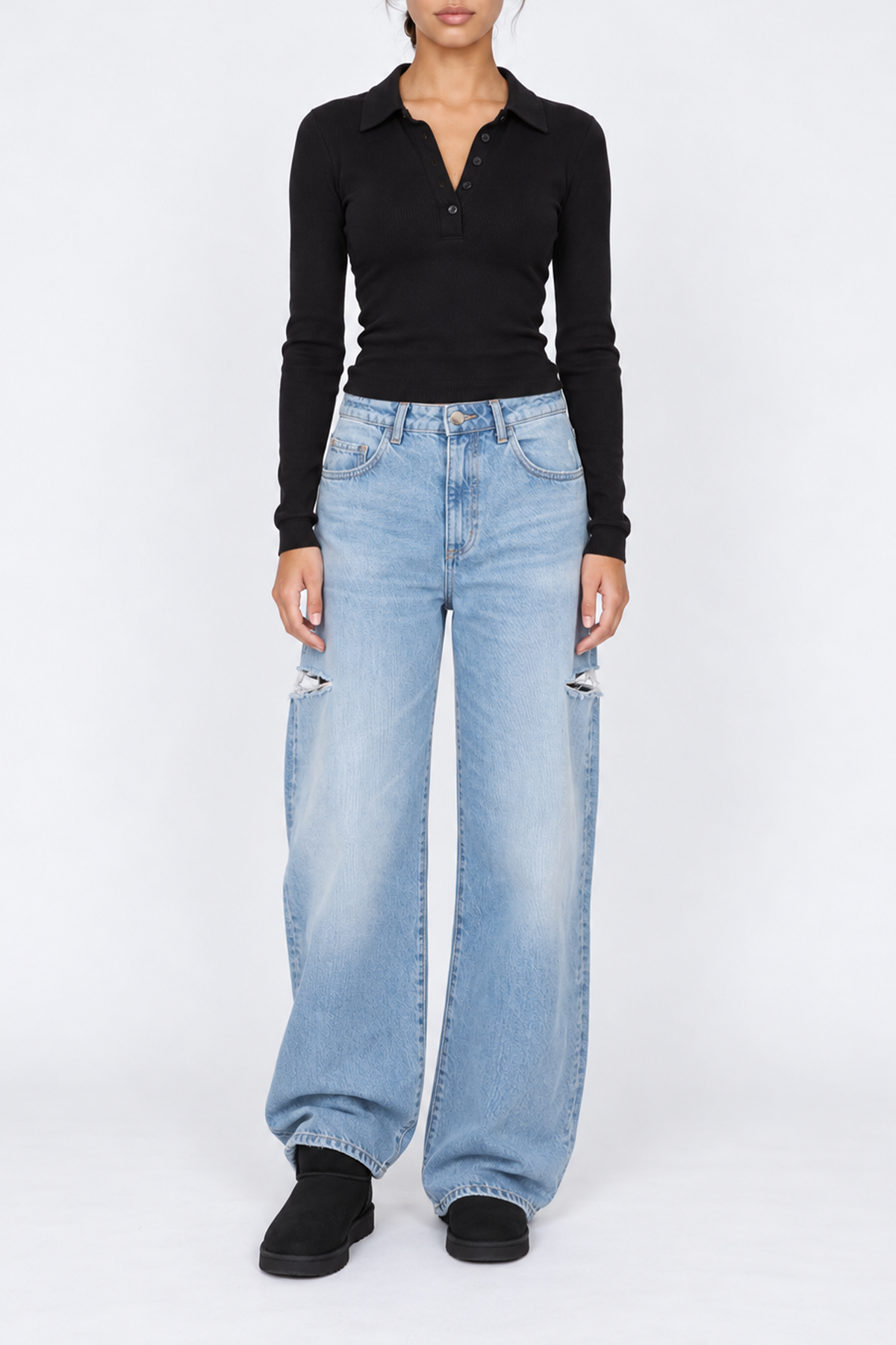 Poppy Eco - Jeans a gamba larga da donna