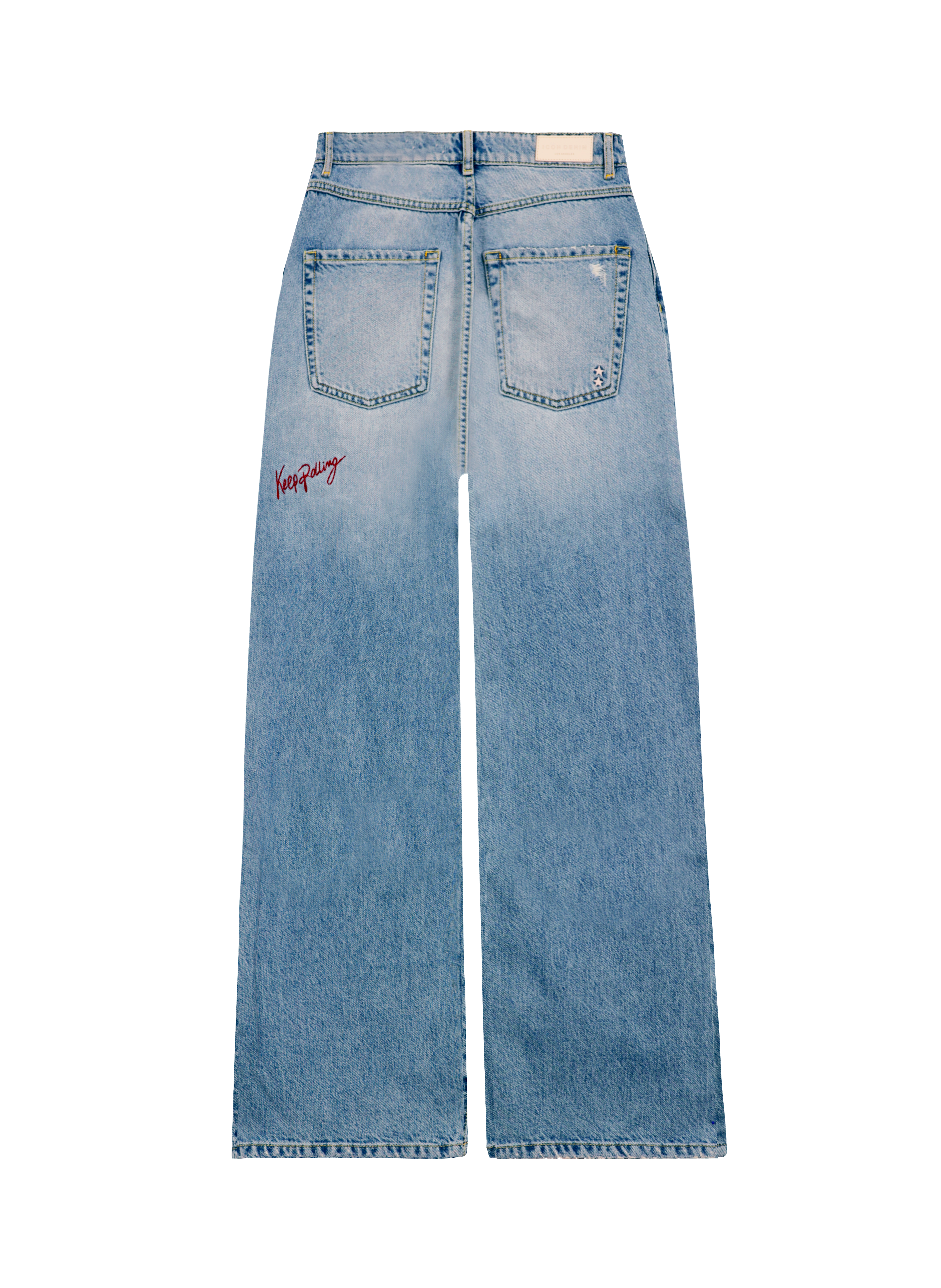 Poppy Keep Rolling - Women's Wide Leg Jeans