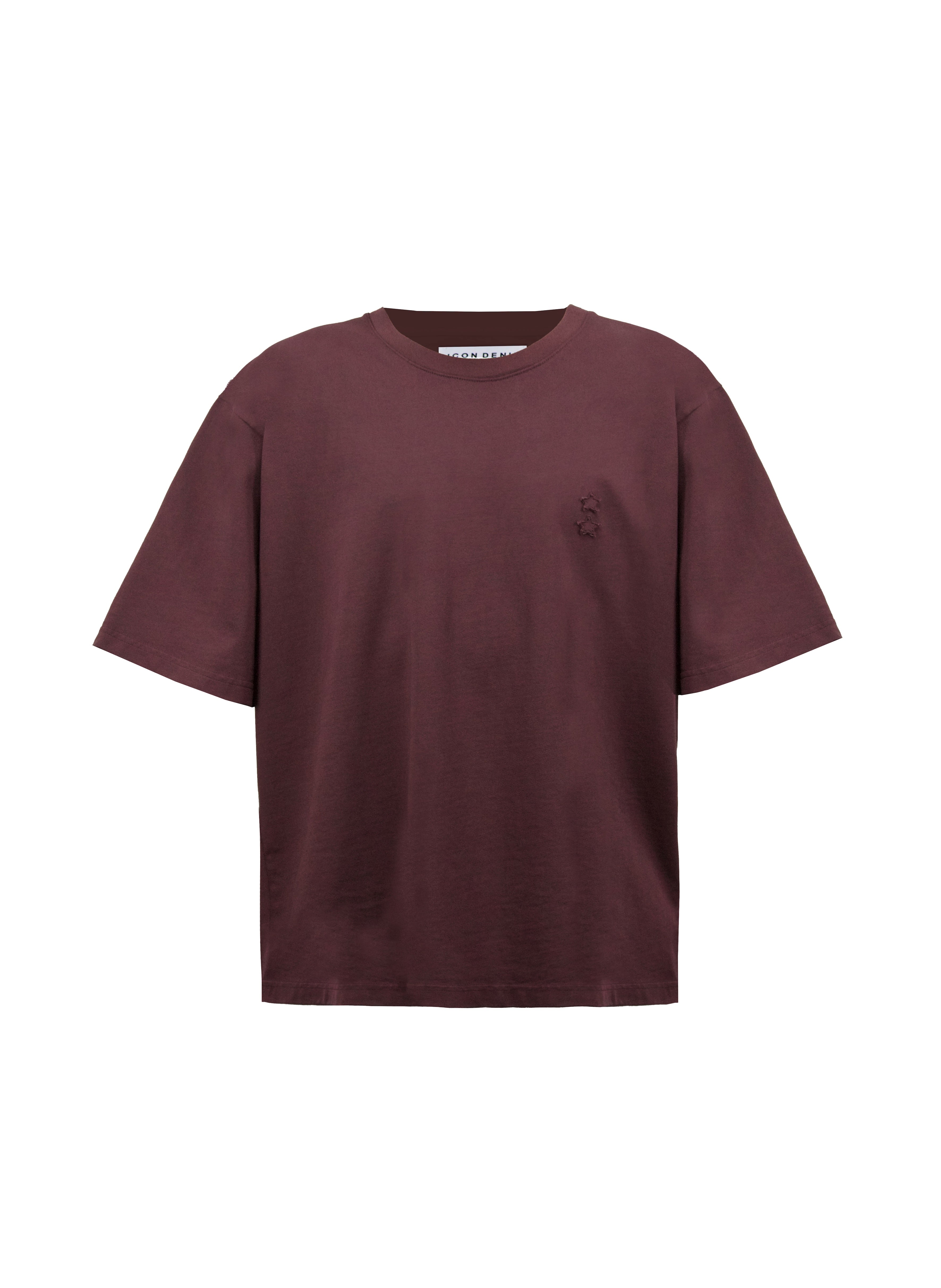 Haak men’s t-shirt in cherry, 100% cotton.